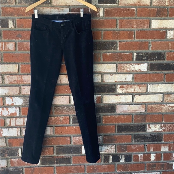 Women’s J Brand Black Corduroy Pants size 25 Made in CALIFORNIA USA🇺🇸🖤👖 - Picture 1 of 3
